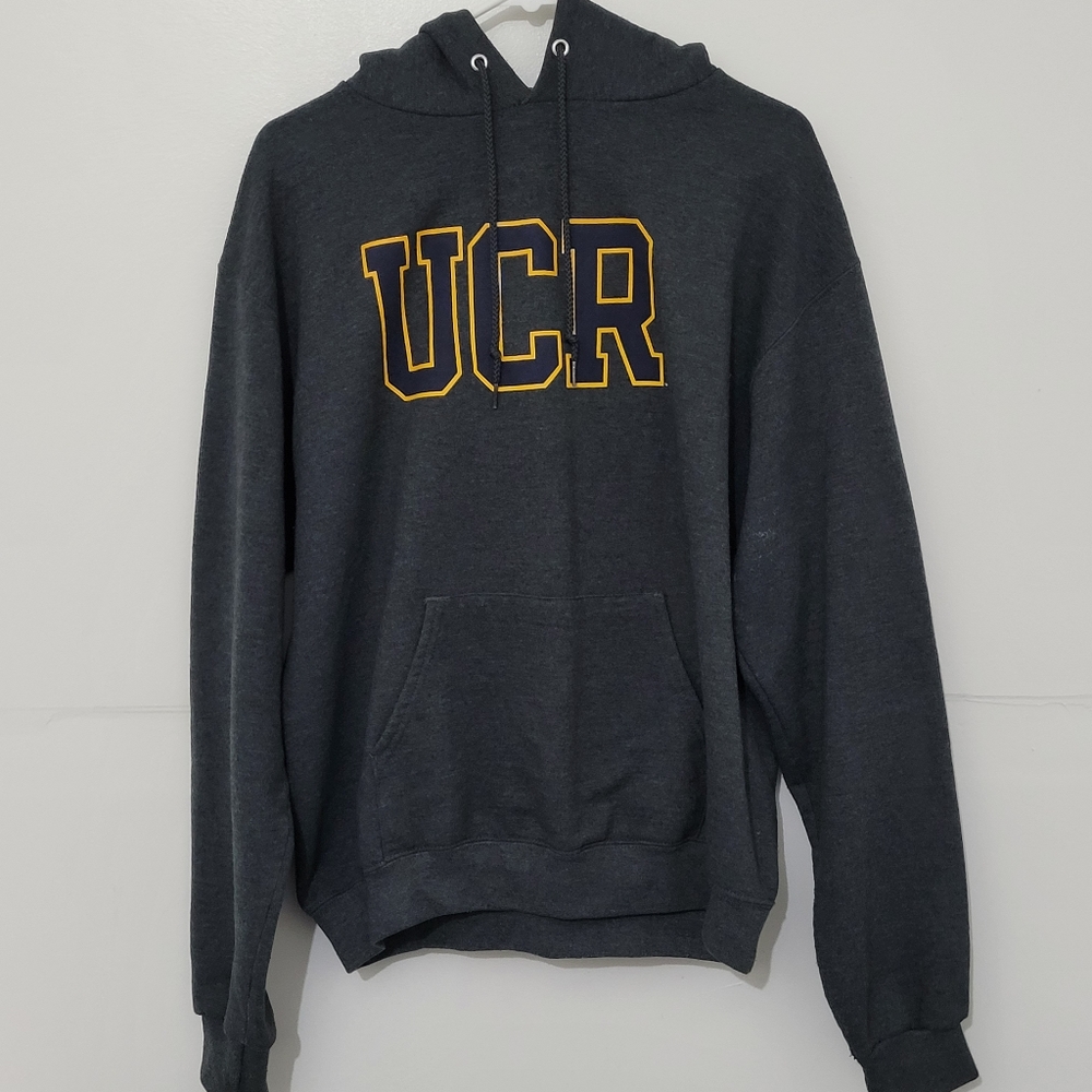 Champion Unisex Medium Dark Gray University of California Riverside Hoodie!